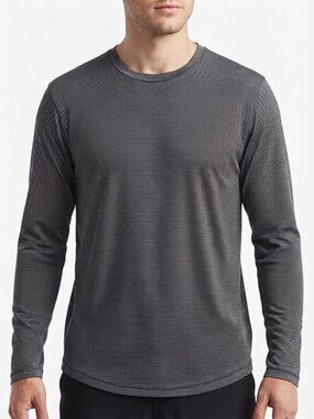 Goldwin Men's Long Sleeve Crewneck Shirt - Gray